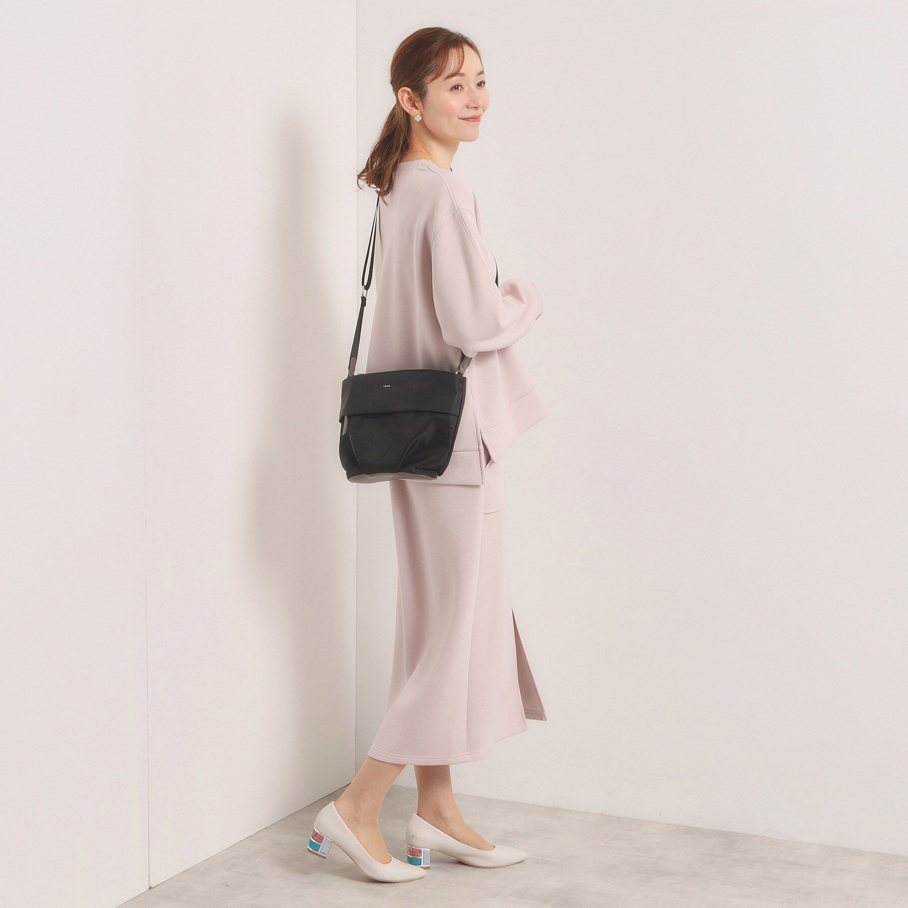 ITS&rsquo;DEMO「【収納アドバイザー監修】合皮コンビショルダー」|ショルダー・メッセンジャー|