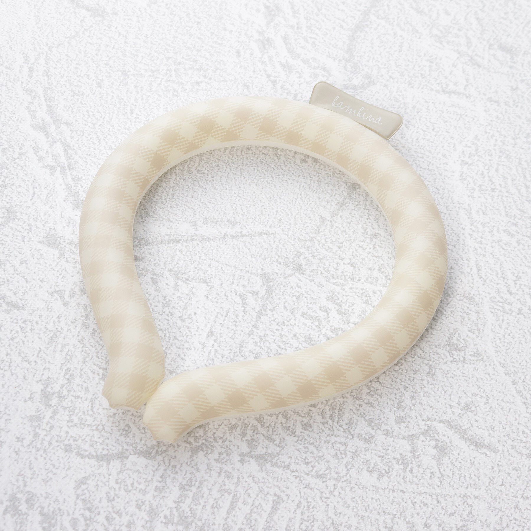 Ober Tashe「＼10色から選べる／ひんやりネックリング」|その他|チェックベージュ(0