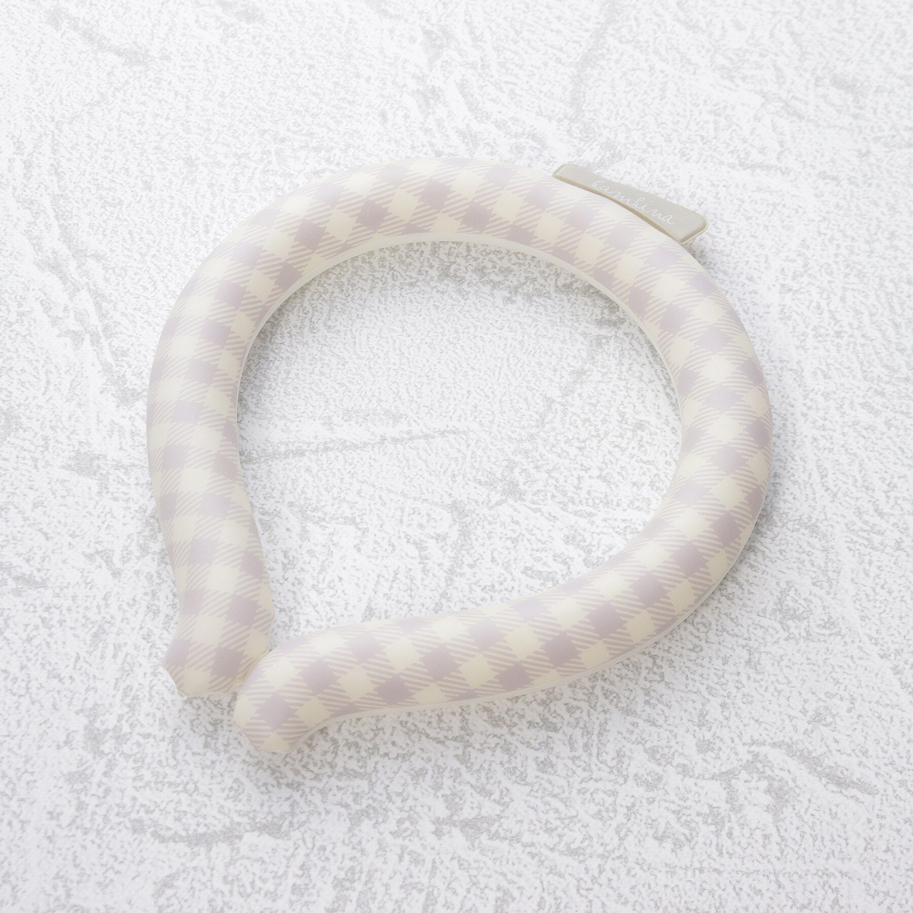 Ober Tashe「＼10色から選べる／ひんやりネックリング」|その他|チェックパープル(0