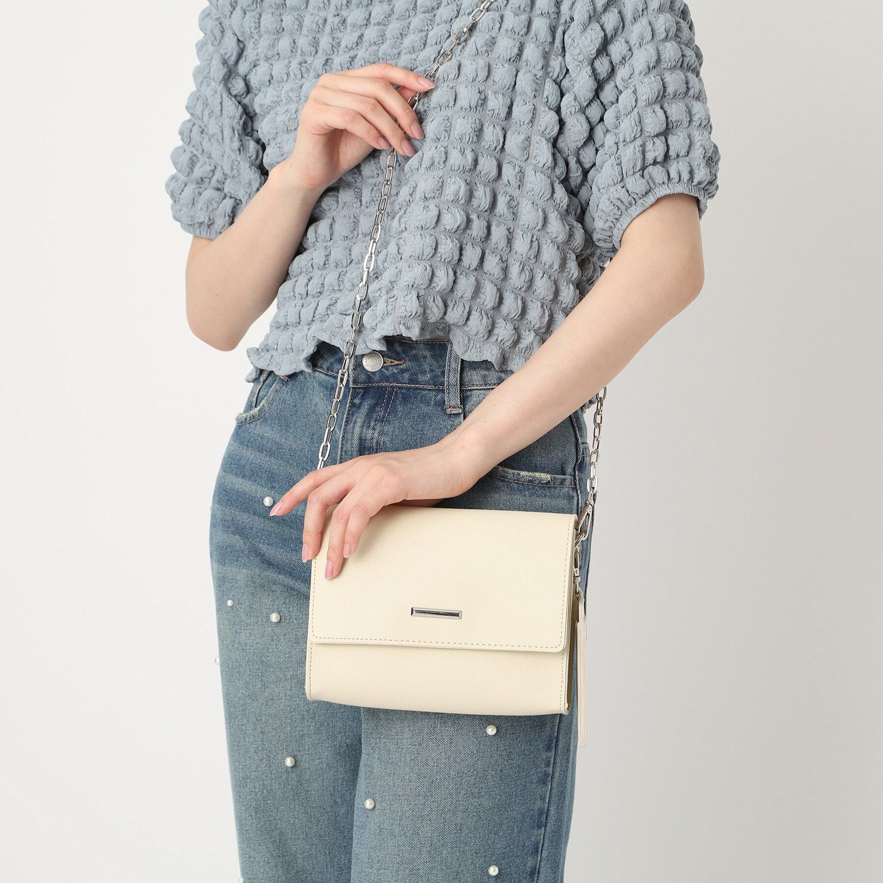 Ober Tashe「カードケース付きチェーンショルダーバッグ」|ショルダー・メッセンジャー|