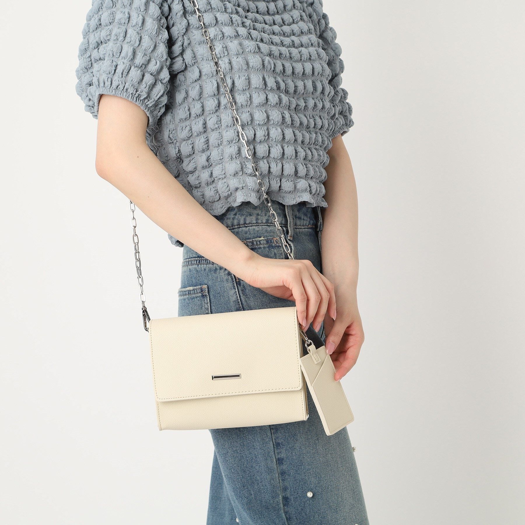 Ober Tashe「カードケース付きチェーンショルダーバッグ」|ショルダー・メッセンジャー|