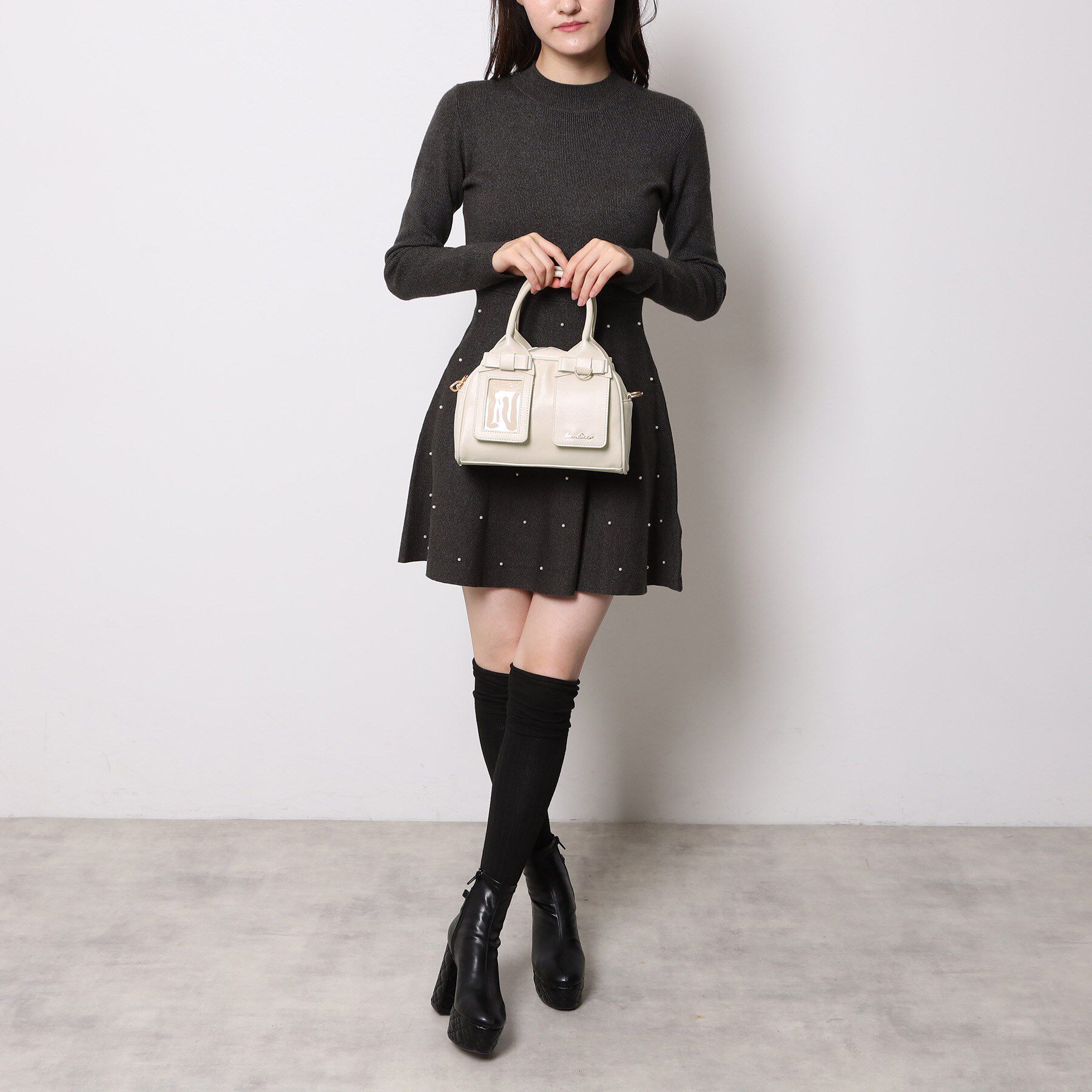 Ober Tashe「リボンミニボストンバッグ」|ショルダー・メッセンジャー|