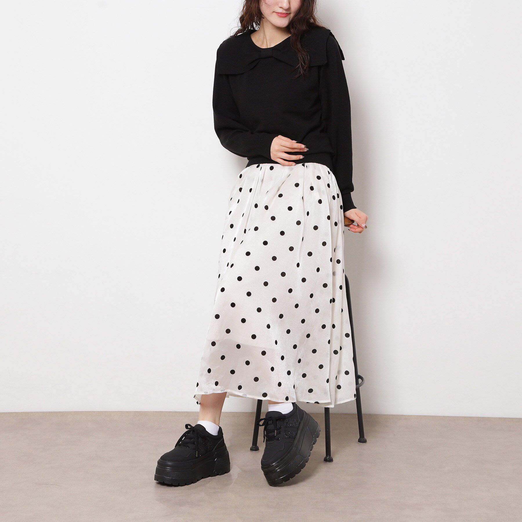 ESPERANZA「ラメライン厚底スニーカー」|スニーカー|