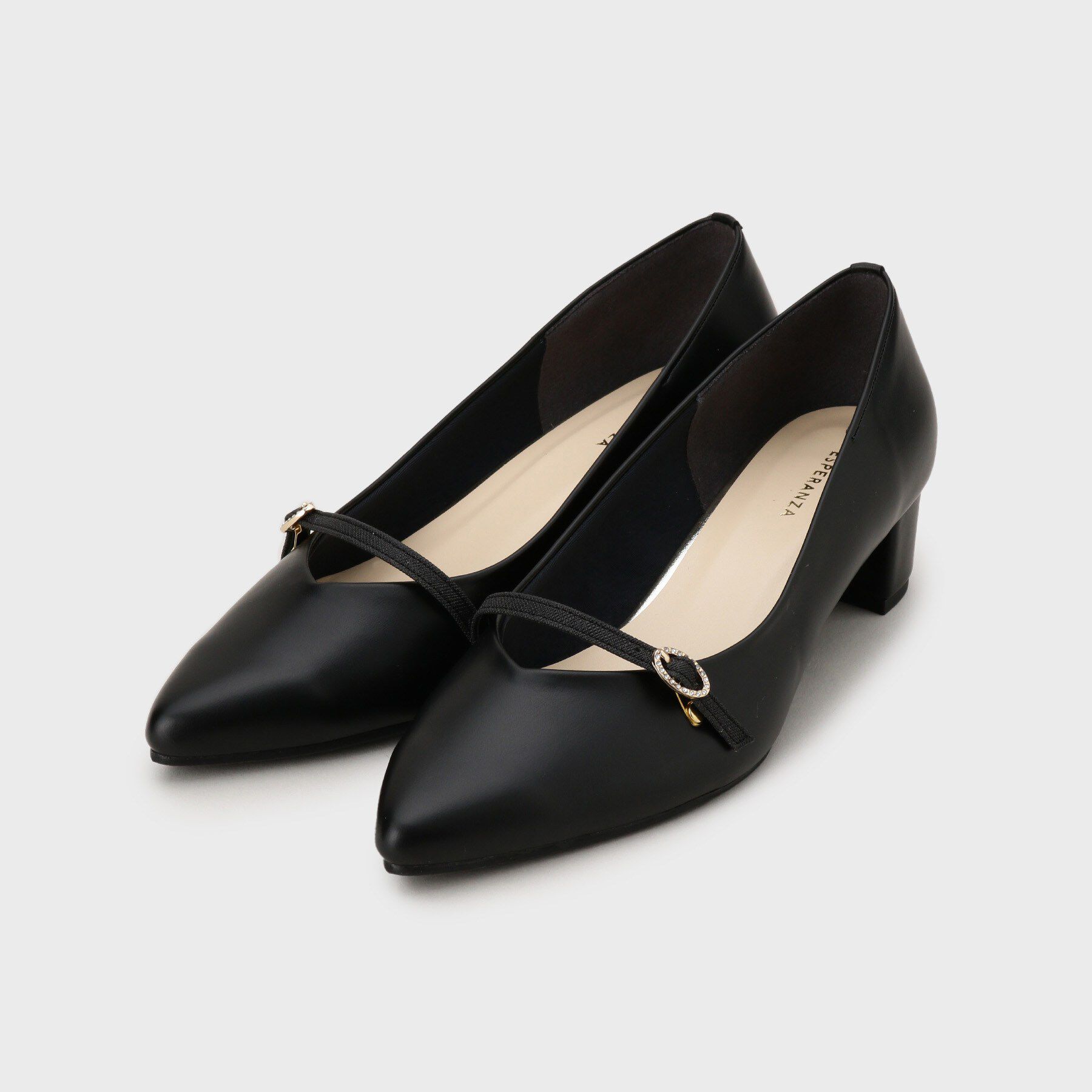 ESPERANZA「ベルトポインテッドパンプス」|パンプス|