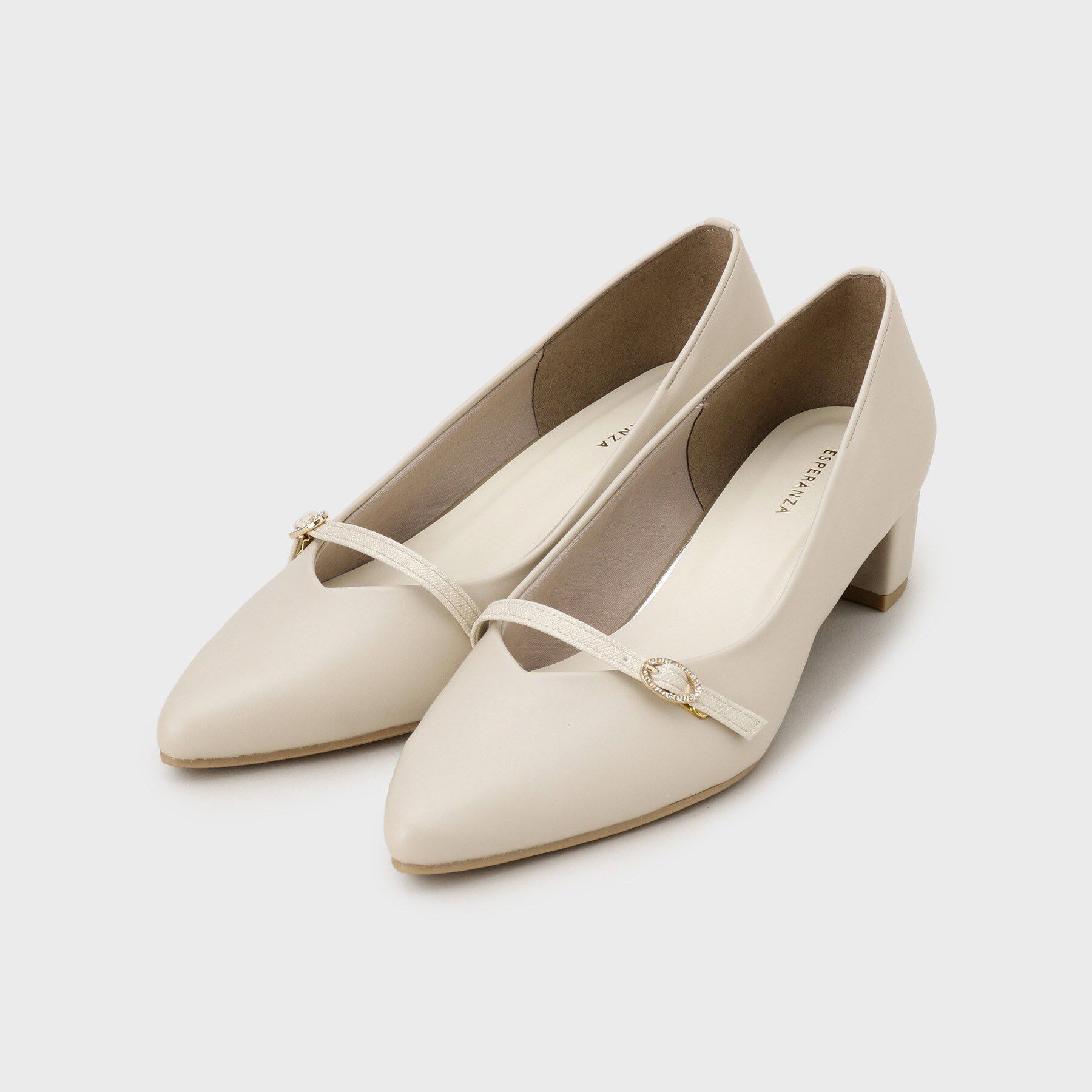 ESPERANZA「ベルトポインテッドパンプス」|パンプス|