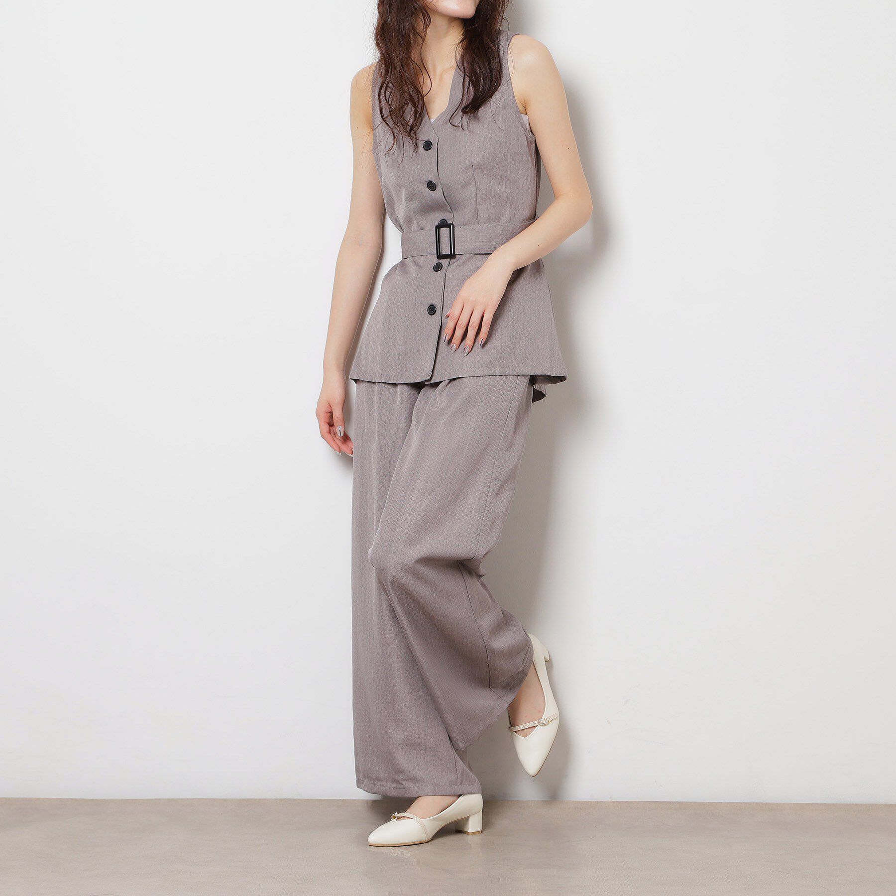 ESPERANZA「ベルトポインテッドパンプス」|パンプス|