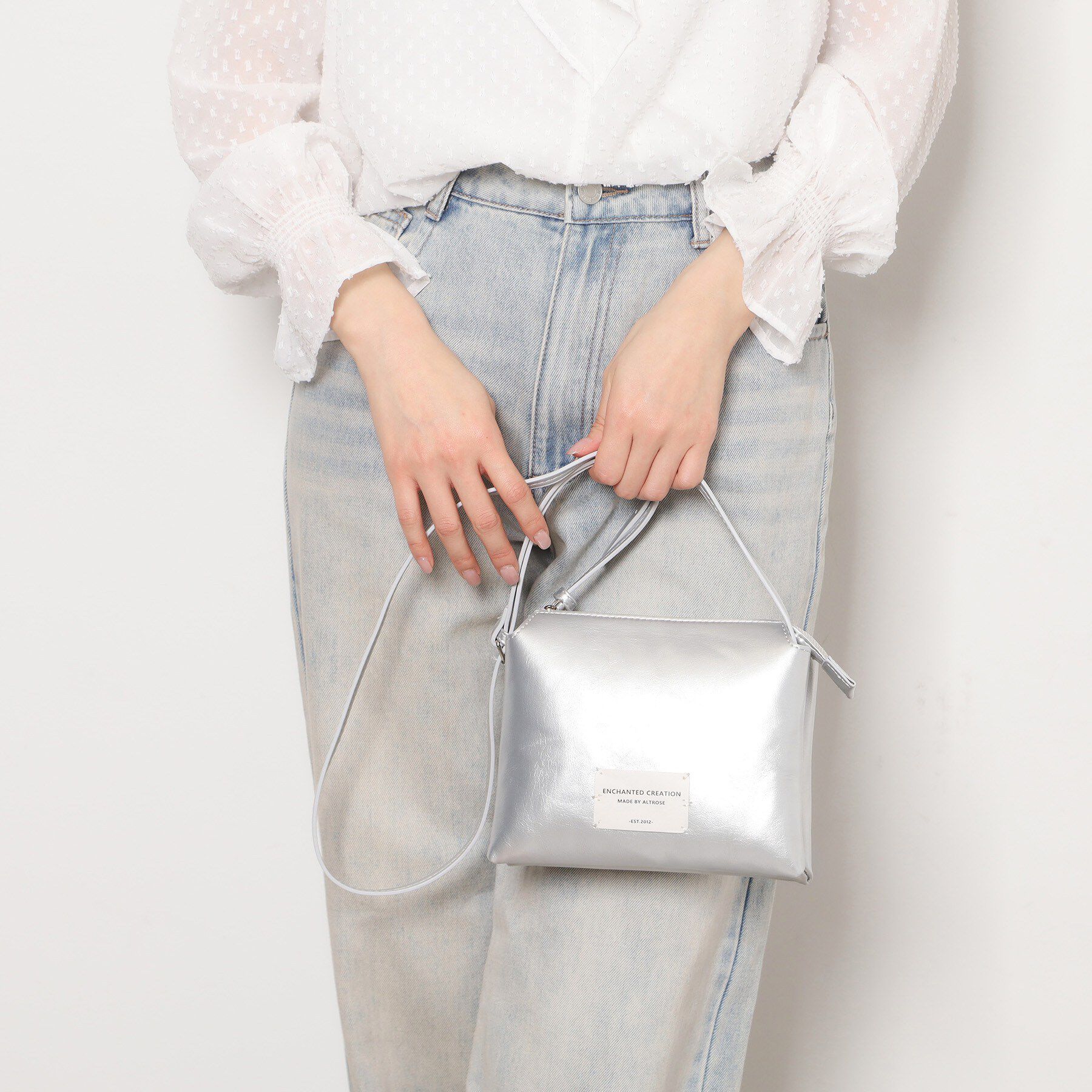 Ober Tashe「コンパクトショルダーバッグ」|ショルダー・メッセンジャー|シルバー(108)