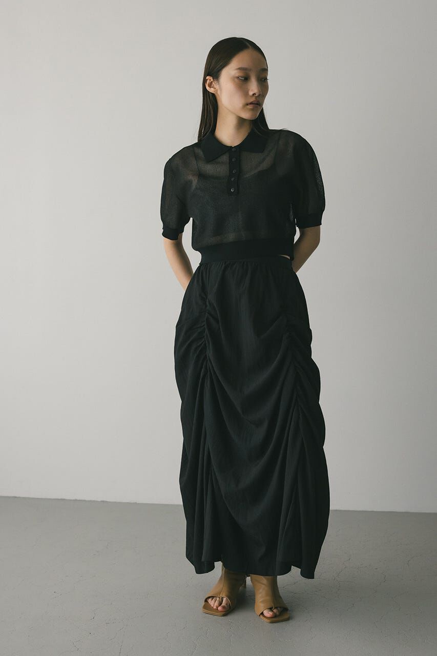 STYLEMIXER「シアーフォルムポロニット」|ニット・セーター|