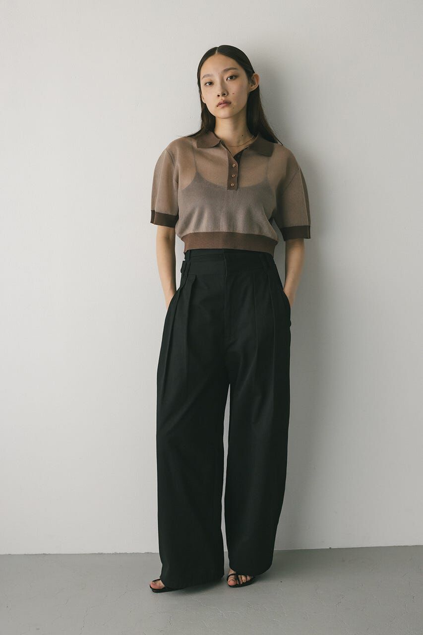 STYLEMIXER「シアーフォルムポロニット」|ニット・セーター|