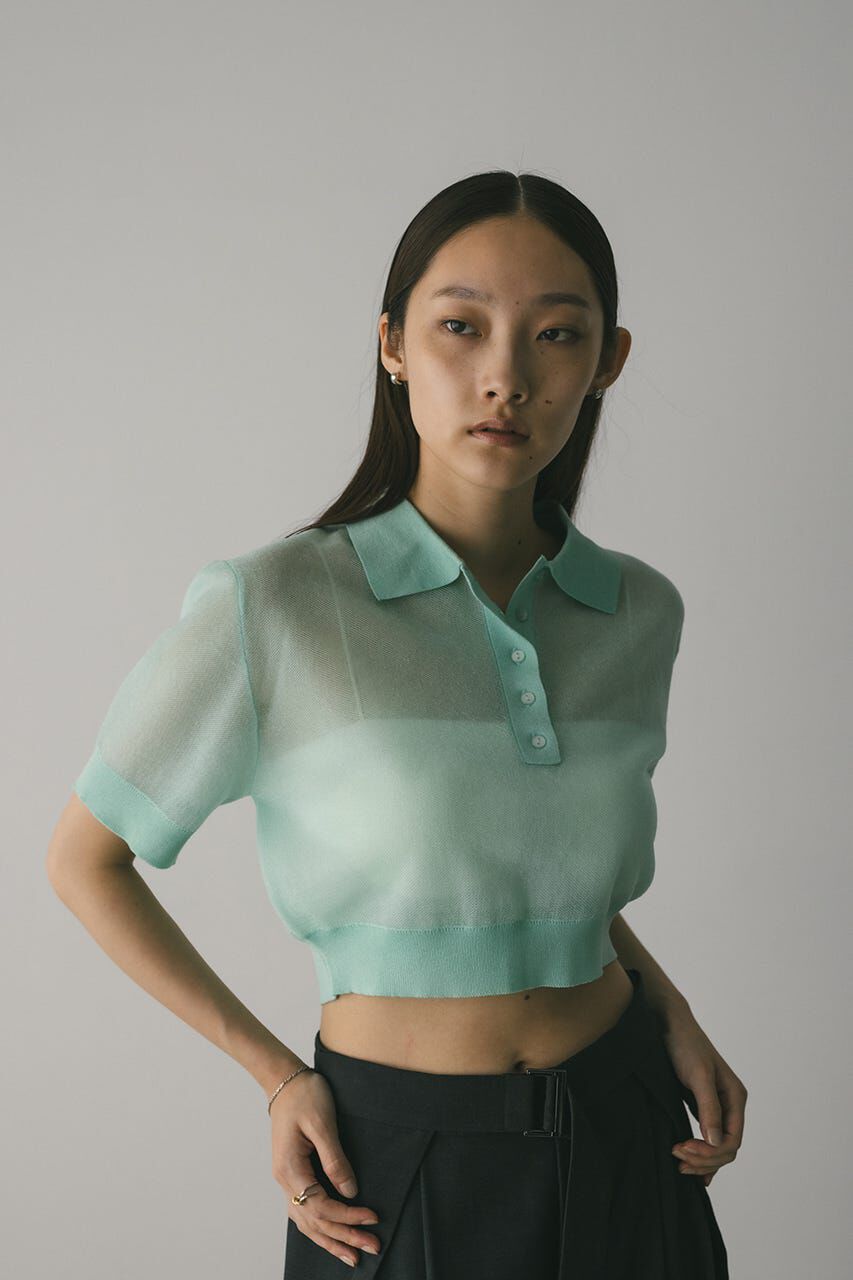 STYLEMIXER「シアーフォルムポロニット」|ニット・セーター|