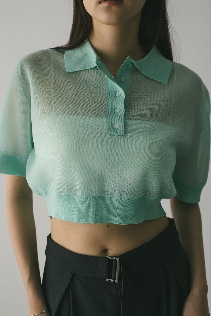 STYLEMIXER「シアーフォルムポロニット」|ニット・セーター|