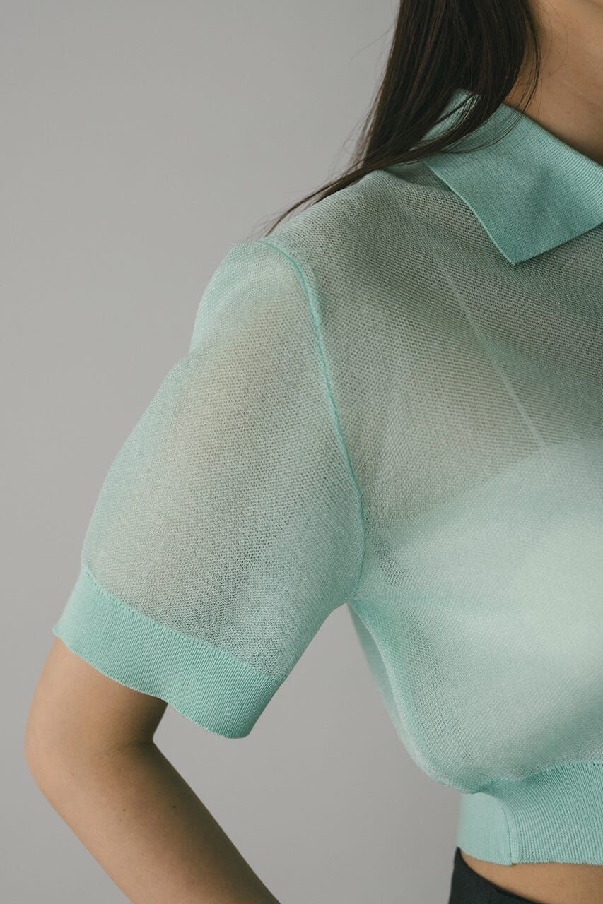 STYLEMIXER「シアーフォルムポロニット」|ニット・セーター|