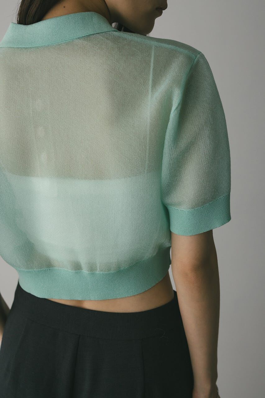 STYLEMIXER「シアーフォルムポロニット」|ニット・セーター|