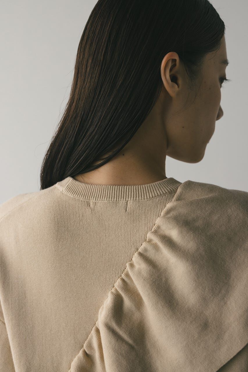 STYLEMIXER「アシンメトリーフリルニット」|ニット・セーター|