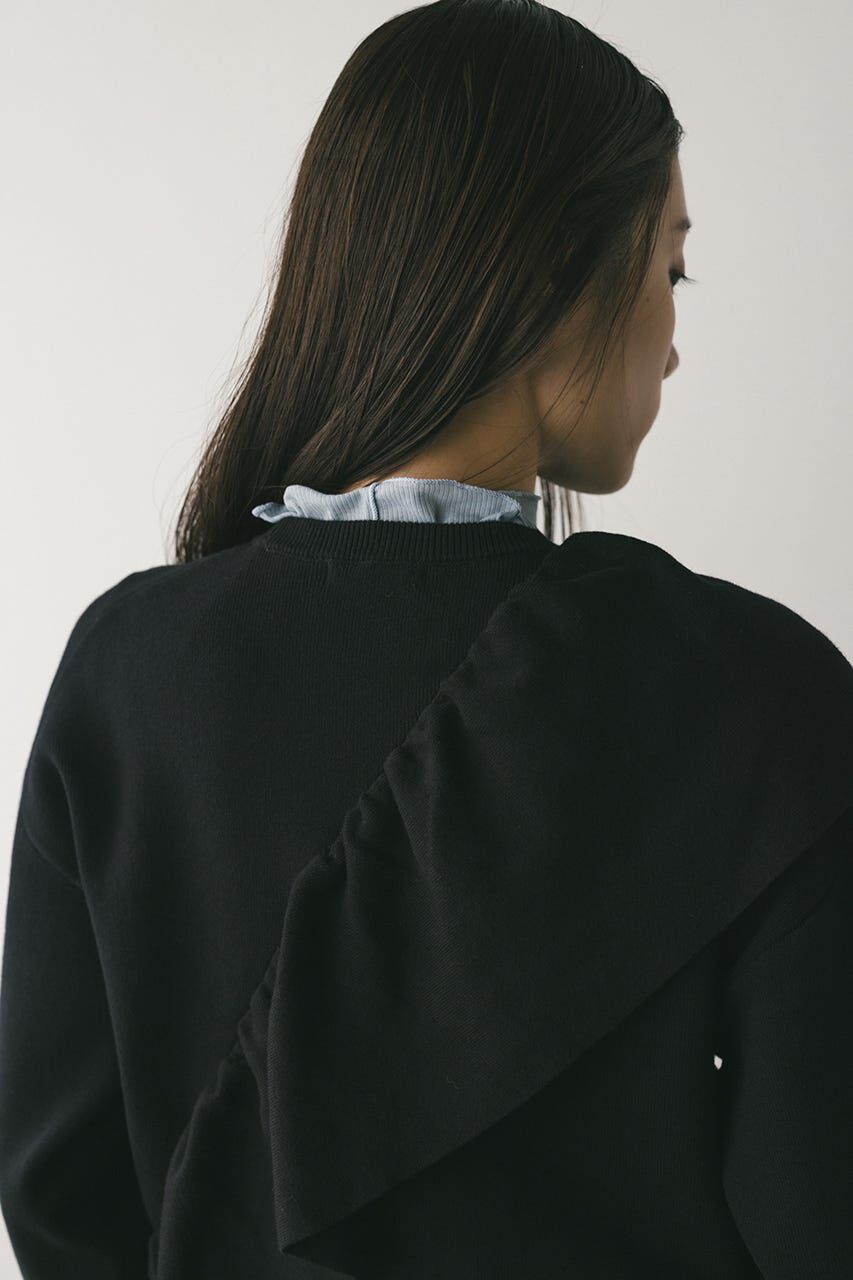 STYLEMIXER「アシンメトリーフリルニット」|ニット・セーター|