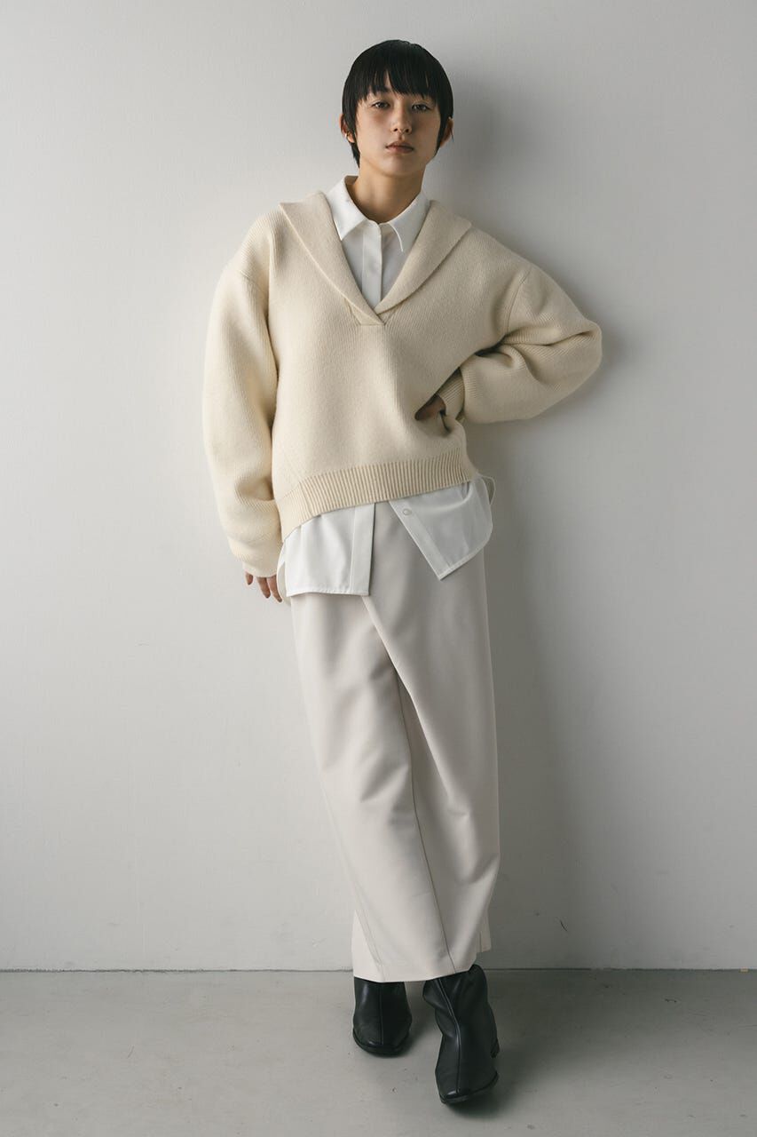 STYLEMIXER「テーラーカラーニットトップ」|ニット・セーター|