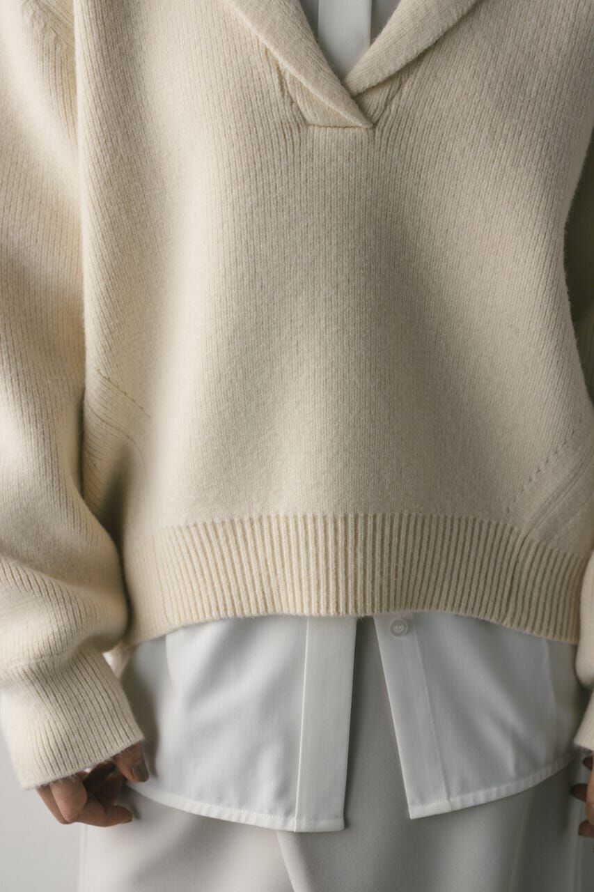 STYLEMIXER「テーラーカラーニットトップ」|ニット・セーター|