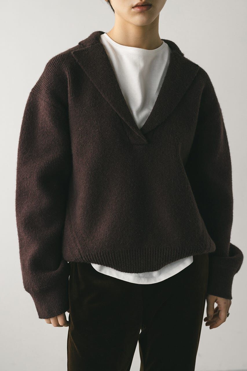 STYLEMIXER「テーラーカラーニットトップ」|ニット・セーター|