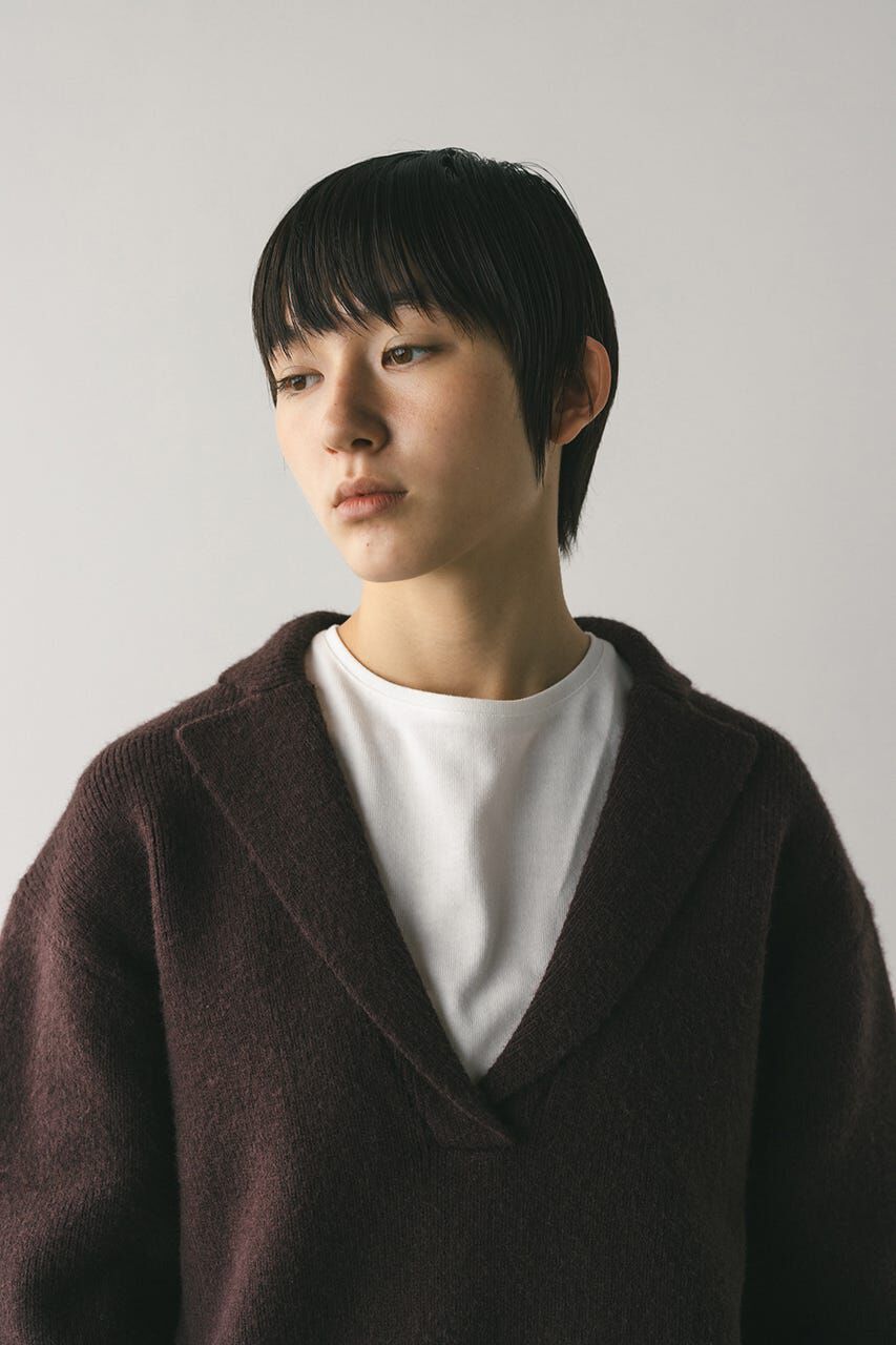 STYLEMIXER「テーラーカラーニットトップ」|ニット・セーター|