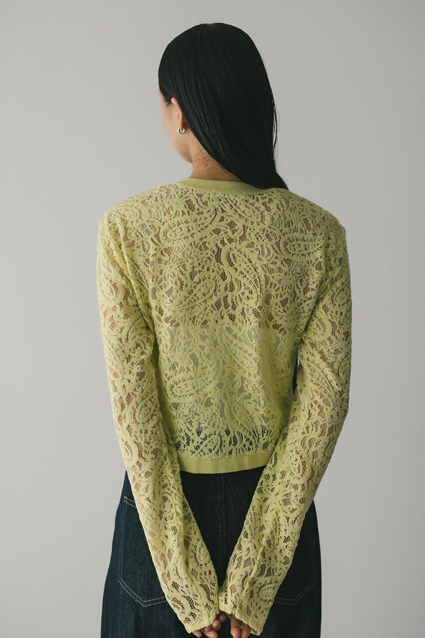 STYLEMIXER「ニュアンスレースニットカーデ」|ニット・セーター|