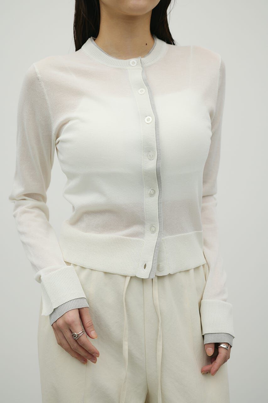 STYLEMIXER「バイカラーニットカーデ」|ニット・セーター|