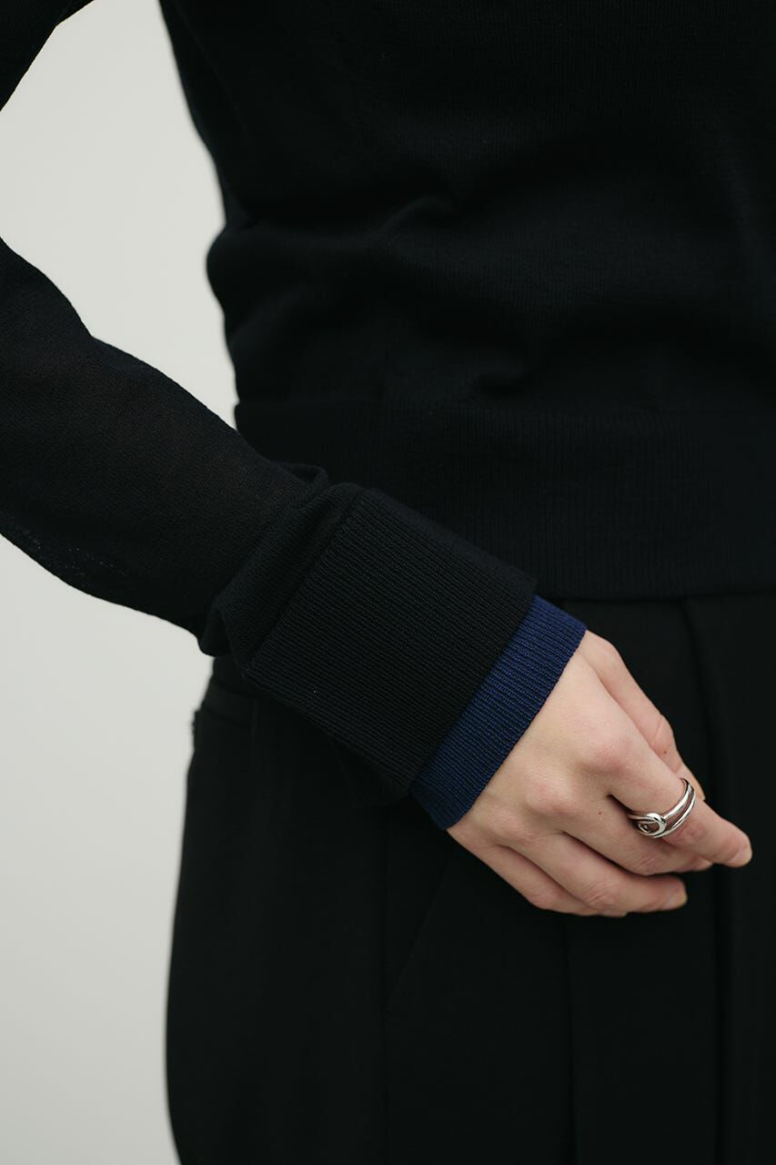 STYLEMIXER「バイカラーニットカーデ」|ニット・セーター|