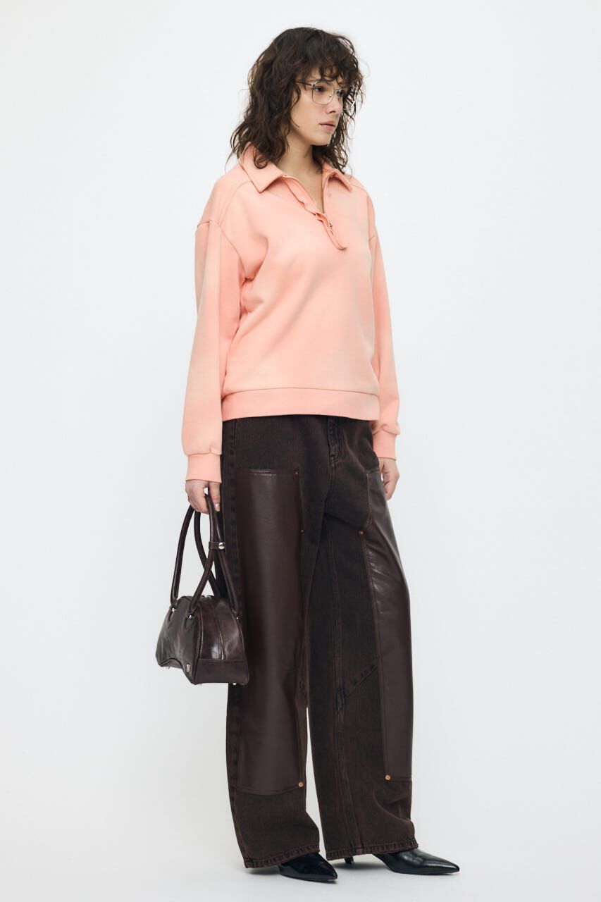 MOUSSY「HALF ZIP SWEAT POLO プルオーバー」|パーカー|