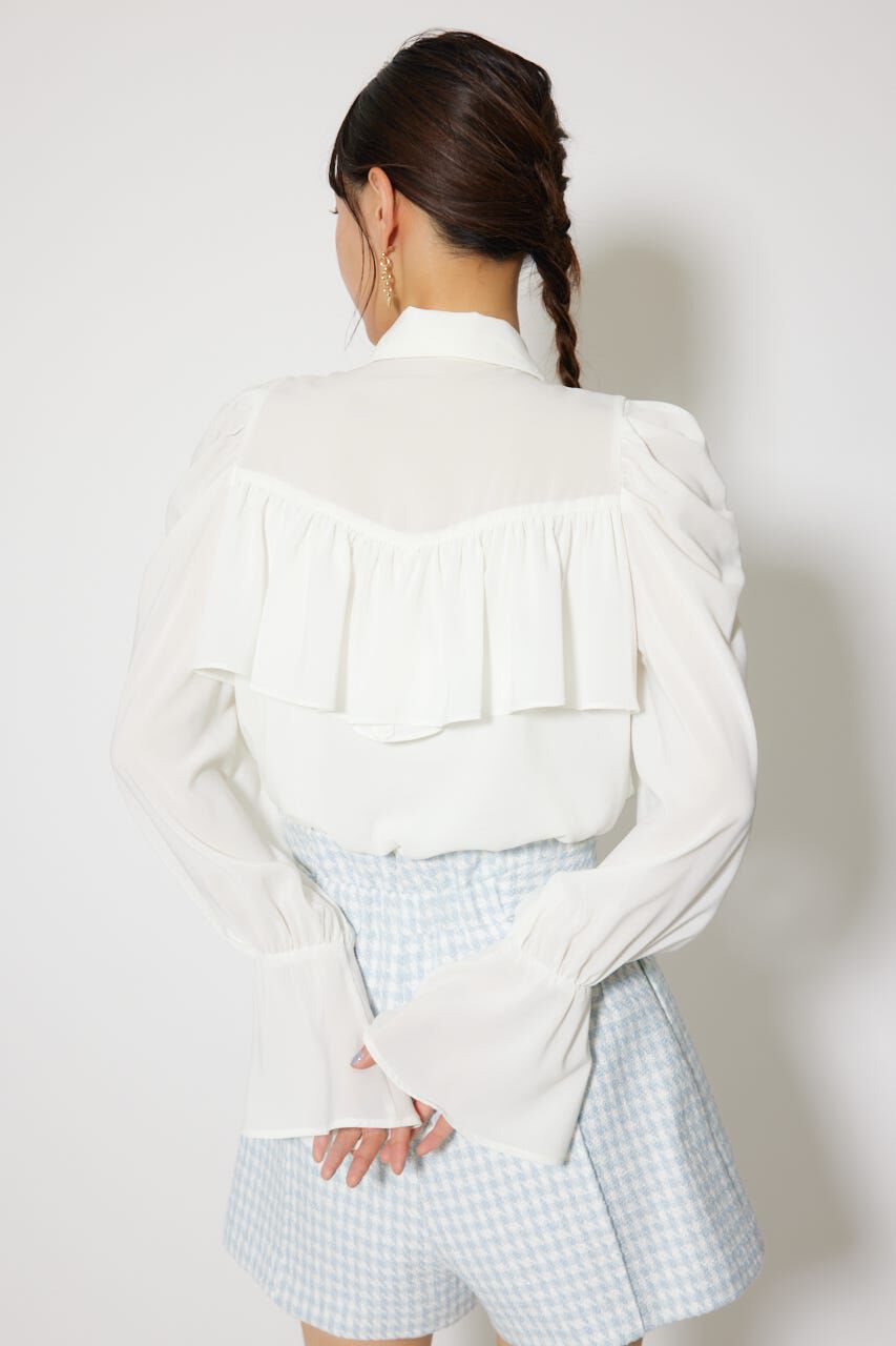 rienda「BIGリボンシフォンブラウス」|シャツ・ブラウス|