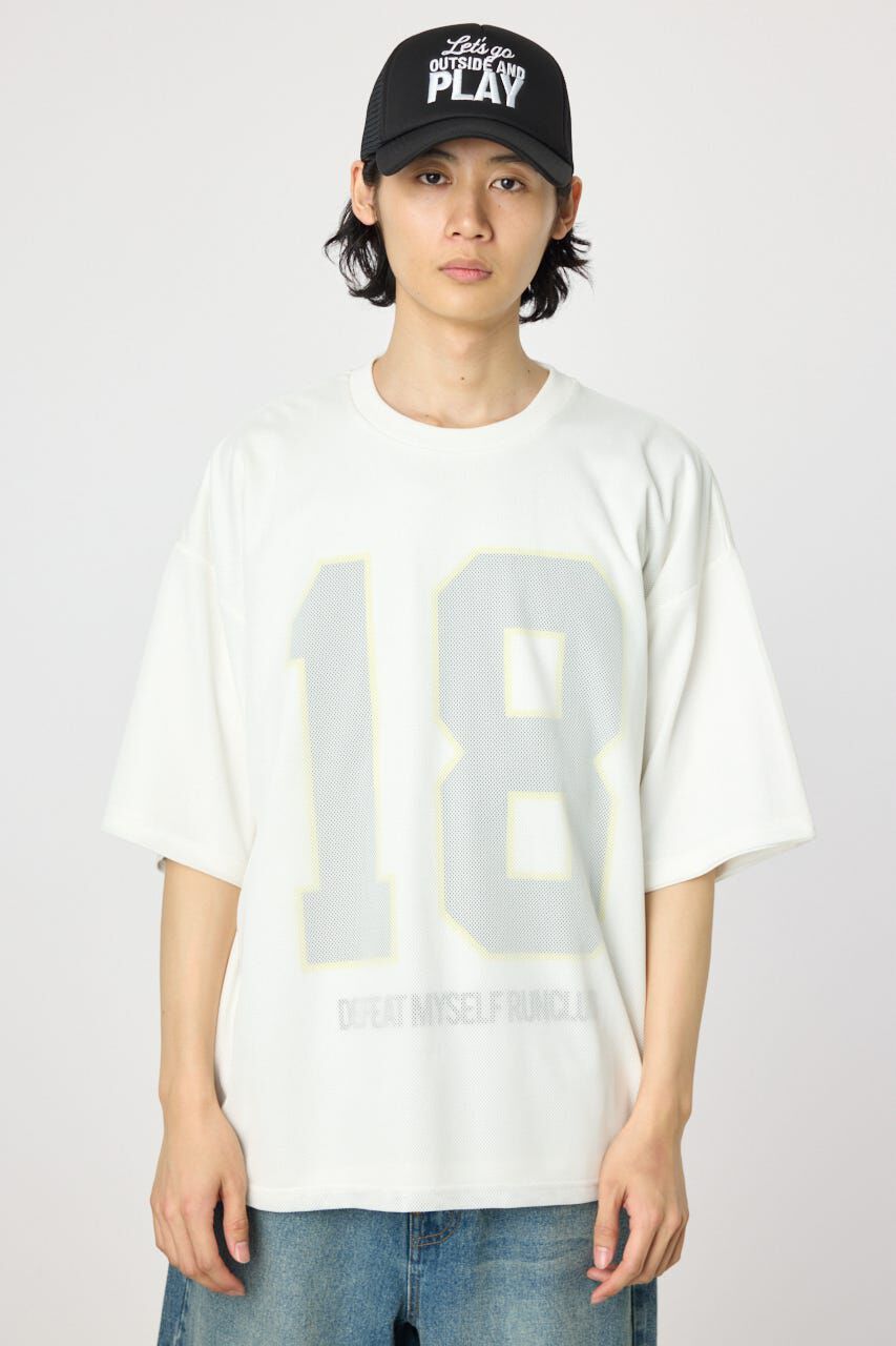 RODEO CROWNS「メッシュドッキンクナンバーTシャツ」|Tシャツ・カットソー|