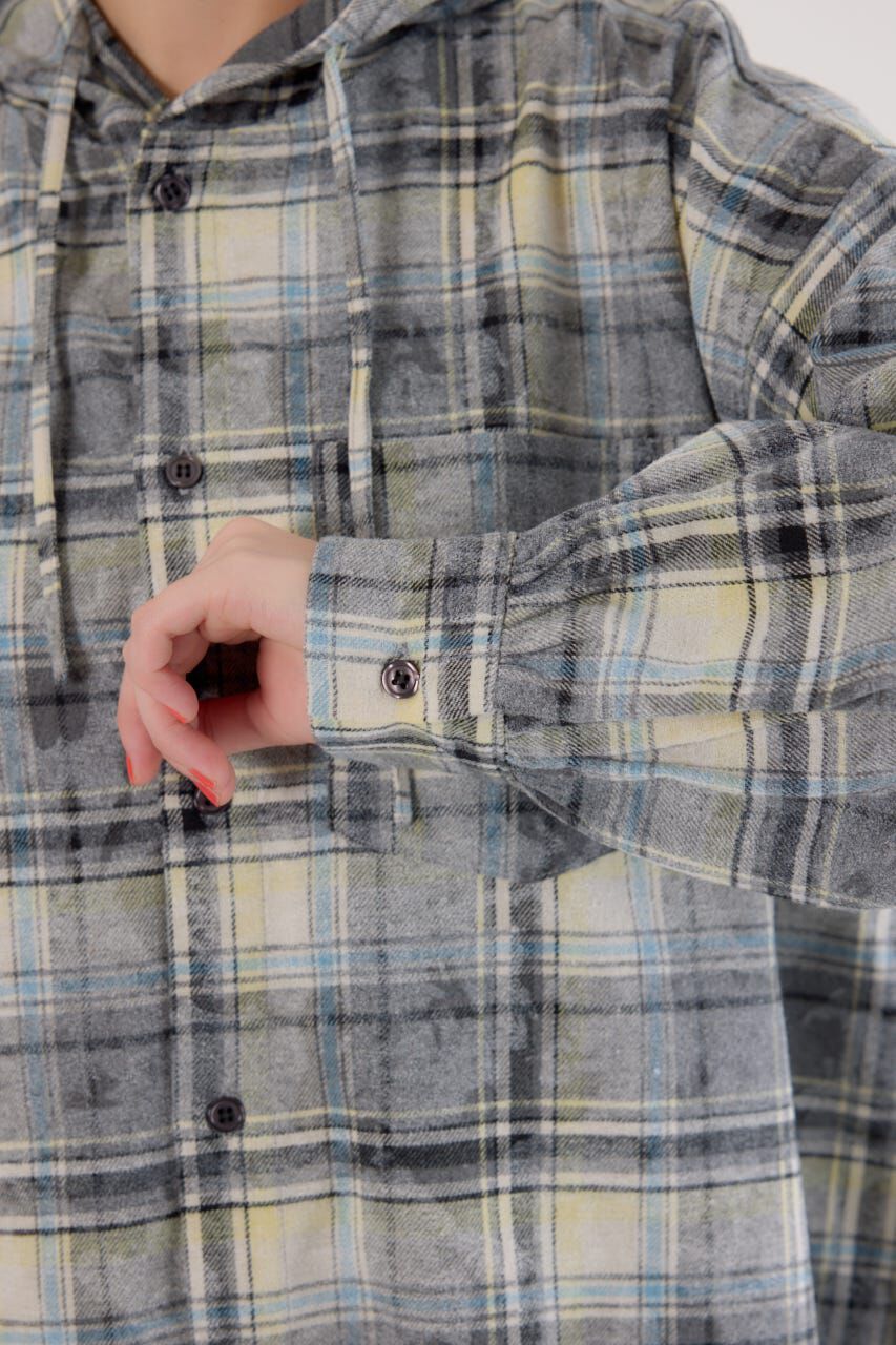 RODEO CROWNS「ヴィンテージチェックフードシャツ」|シャツ・ブラウス|