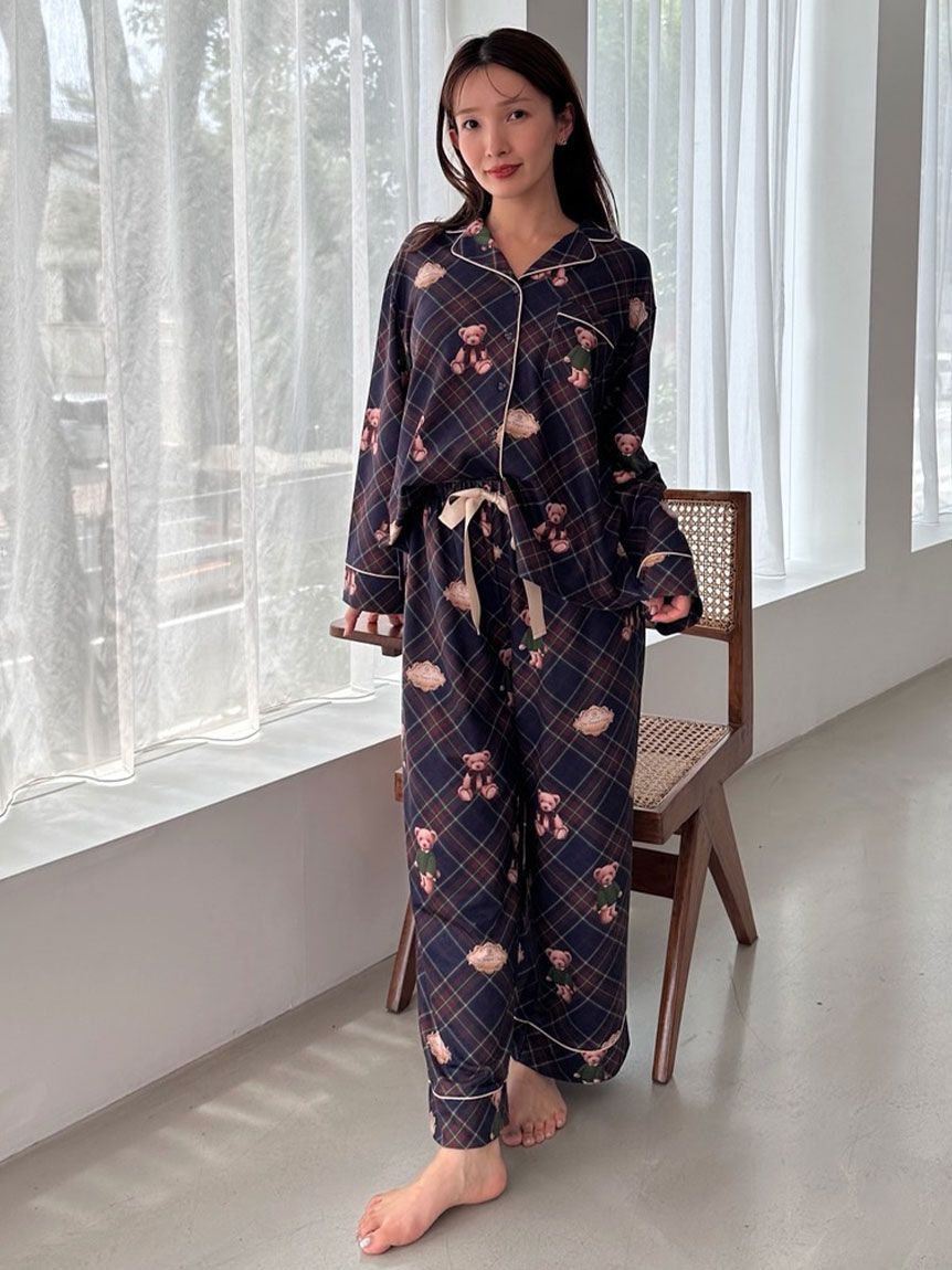 SNIDEL HOME「Bearロングパンツ」|ルームウェア|