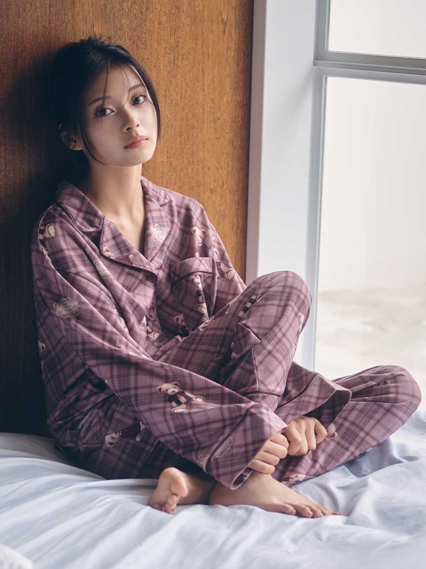 SNIDEL HOME「Bearロングパンツ」|ルームウェア|