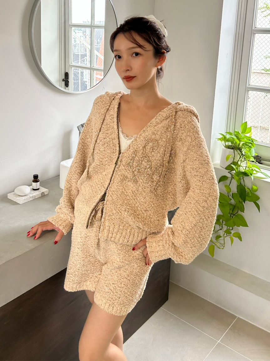 SNIDEL HOME「ローゲージショートパンツ」|ルームウェア|