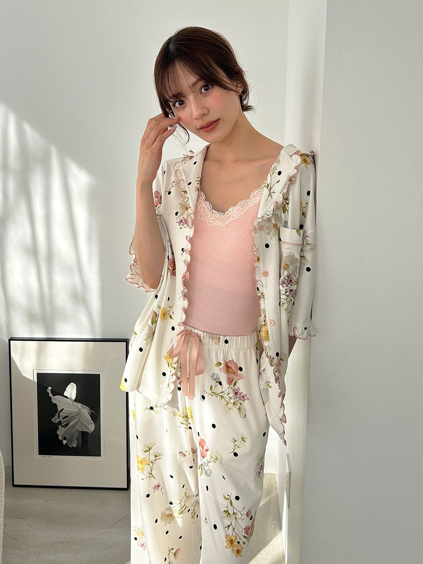 SNIDEL HOME「【Moilis】開襟シャツ」|ルームウェア|