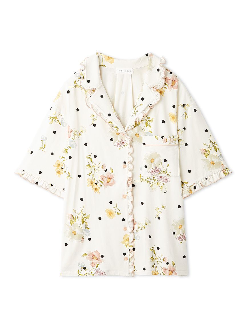 SNIDEL HOME「【Moilis】開襟シャツ」|ルームウェア|