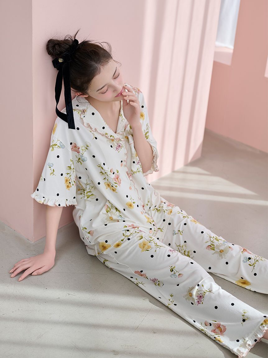 SNIDEL HOME「【Moilis】開襟シャツ」|ルームウェア|