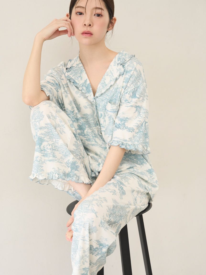 SNIDEL HOME「【Moilis】開襟シャツ」|ルームウェア|