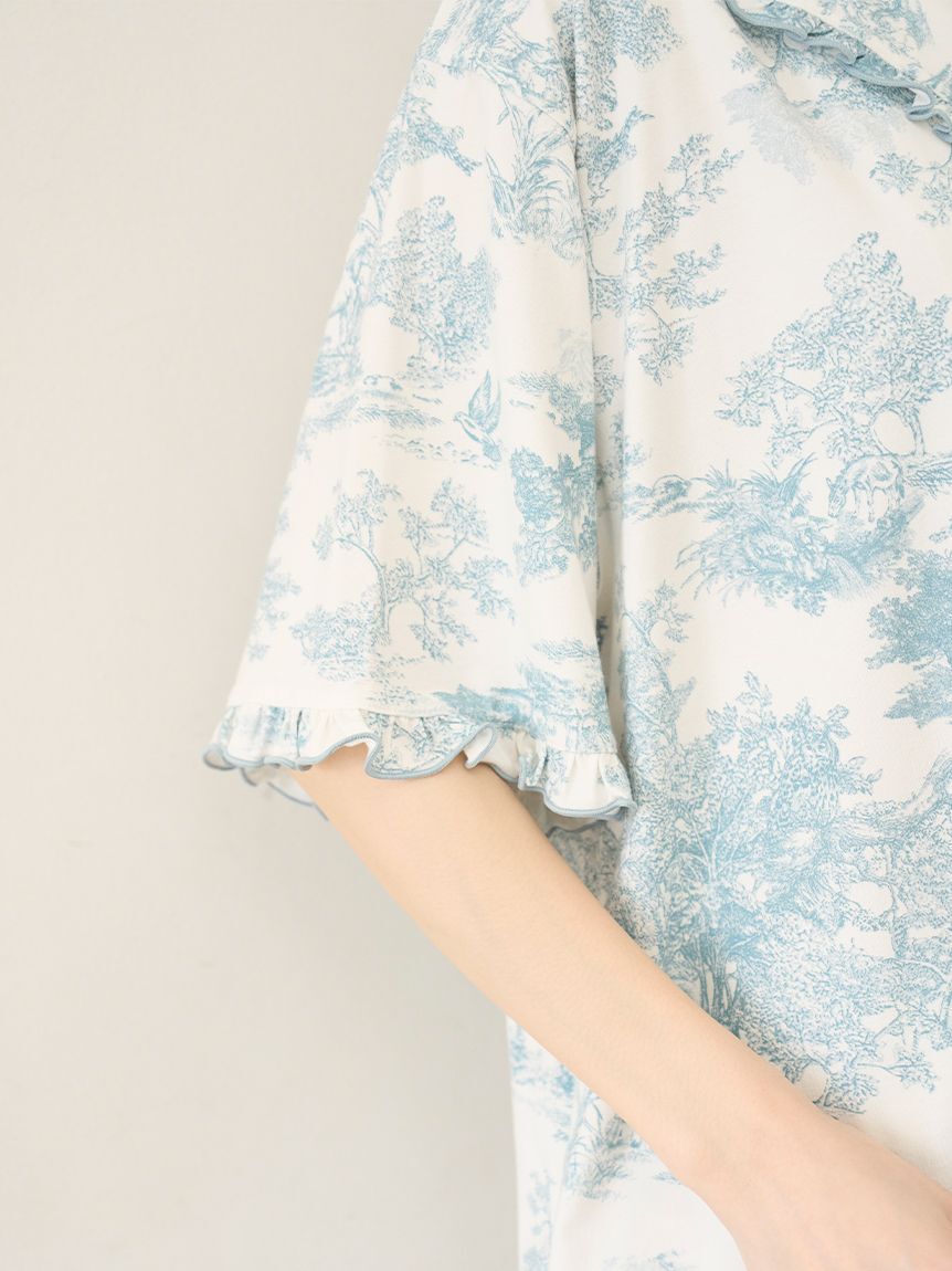 SNIDEL HOME「【Moilis】開襟シャツ」|ルームウェア|