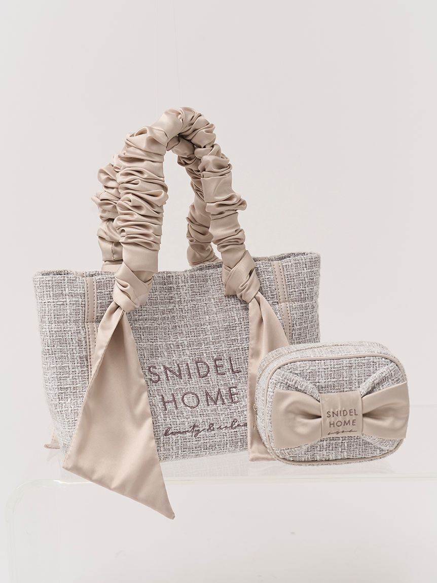 SNIDEL HOME「ツイードリボンバッグ」|ハンドバッグ|