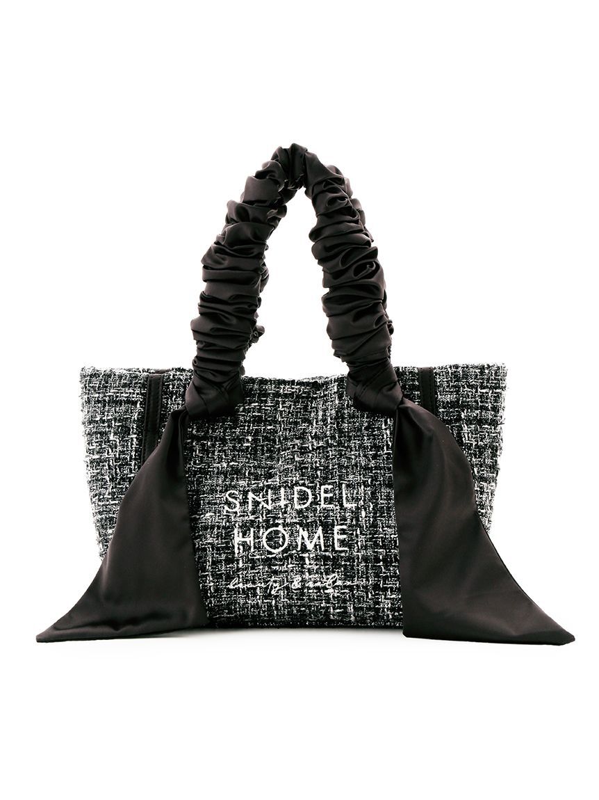 SNIDEL HOME「ツイードリボンバッグ」|ハンドバッグ|