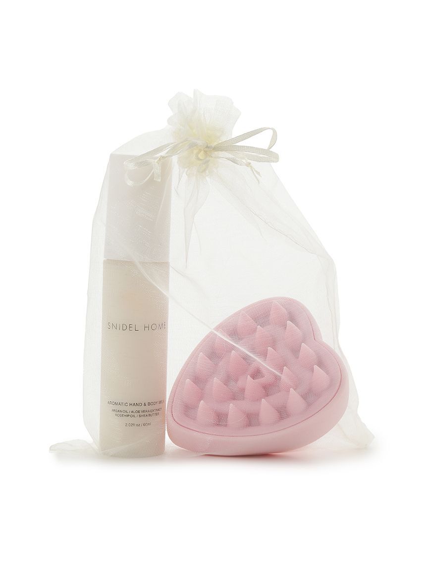 SNIDEL HOME「アロマティックハンドボディミルク＆スカルプブラシセット」|入浴剤・バスグッズ|