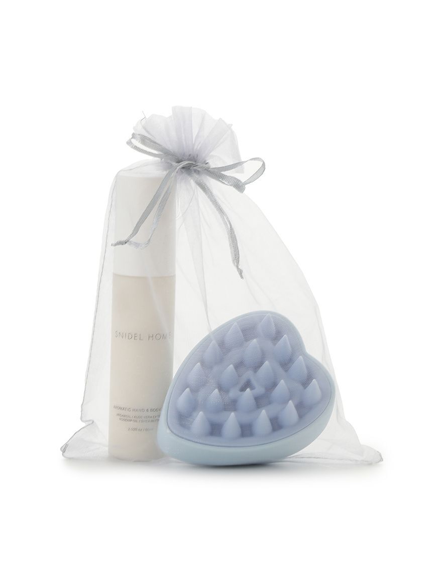 SNIDEL HOME「アロマティックハンドボディミルク＆スカルプブラシセット」|入浴剤・バスグッズ|