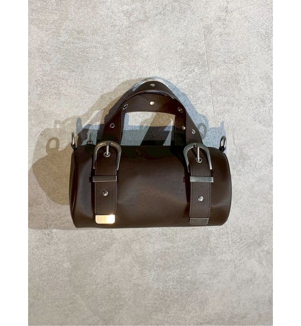 MURUA「スタッズドラムバッグ」|その他|ブラウン