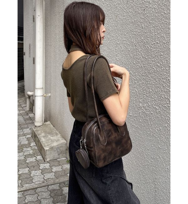 MURUA「ロングショルダースクエアボストンバッグ」|ショルダー・メッセンジャー|
