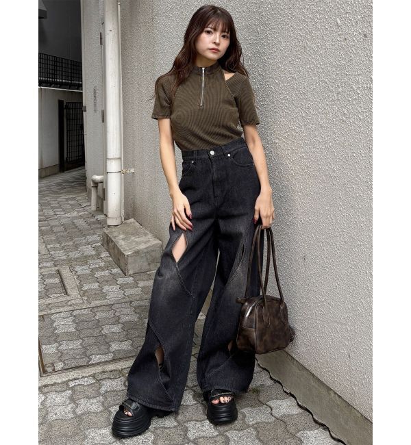 MURUA「ロングショルダースクエアボストンバッグ」|ショルダー・メッセンジャー|