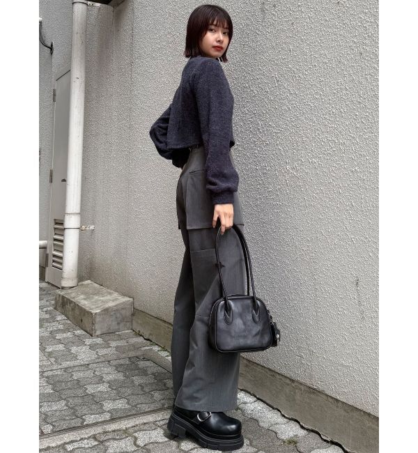 MURUA「ロングショルダースクエアボストンバッグ」|ショルダー・メッセンジャー|