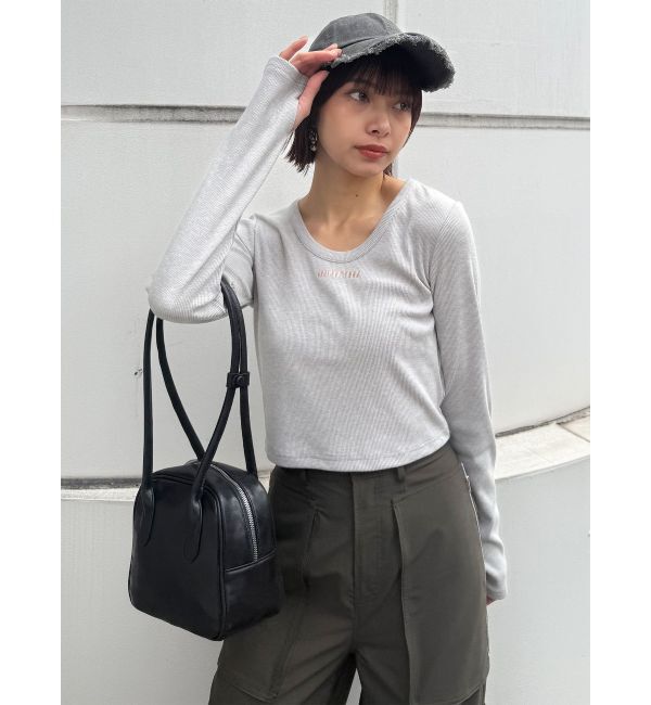 MURUA「ロングショルダースクエアボストンバッグ」|ショルダー・メッセンジャー|