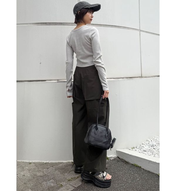 MURUA「ロングショルダースクエアボストンバッグ」|ショルダー・メッセンジャー|