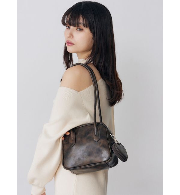 MURUA「ロングショルダースクエアボストンバッグ」|ショルダー・メッセンジャー|