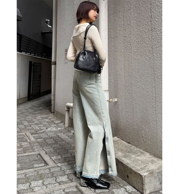 MURUA「ロングショルダースクエアボストンバッグ」|ショルダー・メッセンジャー|